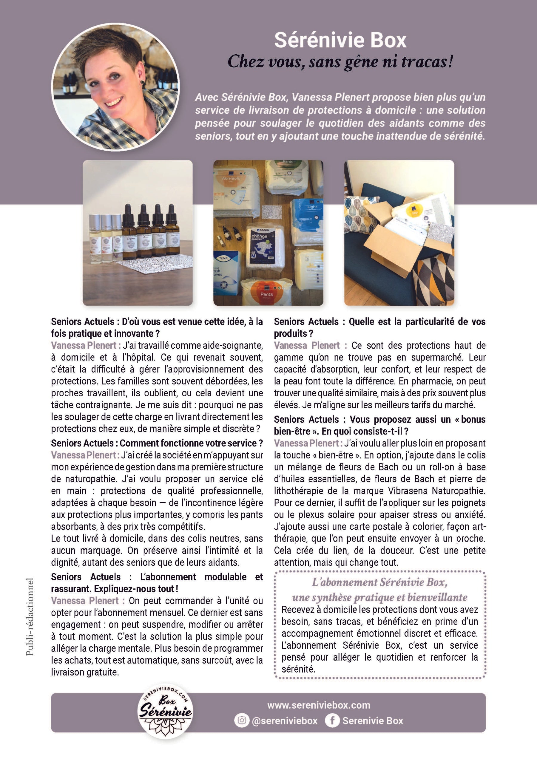 article senior actuel