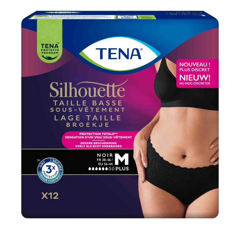 Pants Noirs Tena Femme – Élégance & Discrétion | Protection Incontinence Premium - Sérénivie Box - Pants